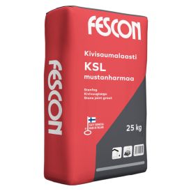 Kivisaumalaasti Fescon KSL 25 kg mustanharmaa