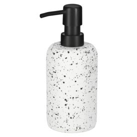 Saippua-annostelija Camargue Stone terrazzo valkoinen Ø 8 x 18 cm