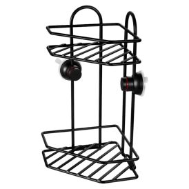 Kulmasuihkukori Venus Quadra musta 235 x 346 x 175 mm 2-os