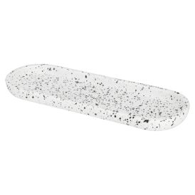 Saippuateline Camargue Stone terrazzo valkoinen 32 x 11 x 2 cm