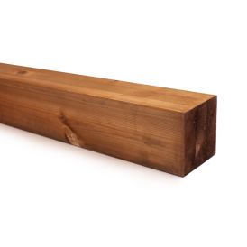 SUORATOIMITUSTUOTE Liimapuutolppa kyllästetty ruskea 70 x 70 x 3000 mm AB höylätty