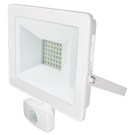 LED-valonheitin Harju Promo liiketunnistimella valkoinen 30 W 2400 lm 4000 K IP44