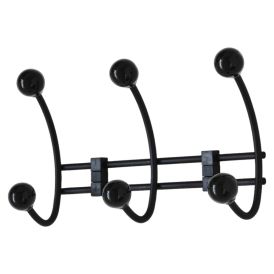 Vaatenaulakko Habo Berry 3 koukkua musta 235 x 135 mm