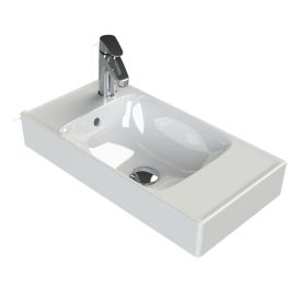 Pesuallas CeraStyle Sharp vasen valkoinen 50 x 25 cm
