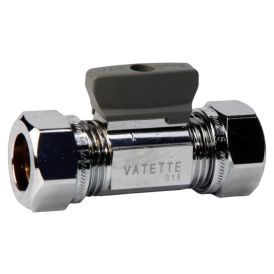 Kuulasulku kahvalla Vatette kromattu 10 x 10 mm