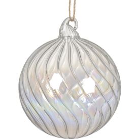 Joulupallo 10 cm kierteinen värilajitelma