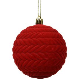 Joulupallo 10 cm punainen