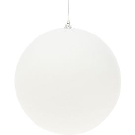 Joulupallo 15 cm lumikukka valkoinen