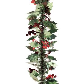 Lehtipunos 90 mm x 2 m vihreä-viininpunainen