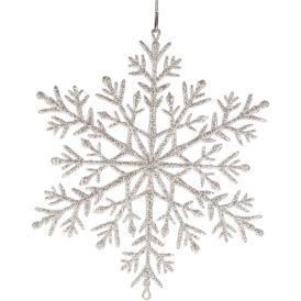 Joulukoriste lumikide 11 cm hopea