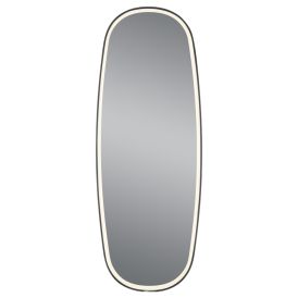 LED-valopeili Mirrors & More Diana musta 60 x 160 cm