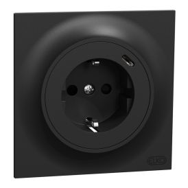 Pistorasia ELKO One 1 x USB-C musta 71 x 71 mm 1-os