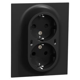 Pistorasia ELKO One 2 x USB-C musta 87 x 109 mm 2-os