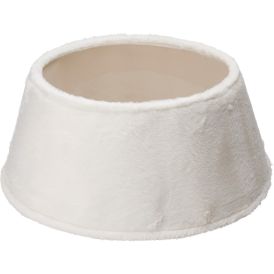 Joulukuusenjalan suojus 55 cm valkoinen