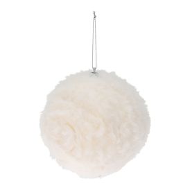 Joulupallo 12 cm turkis valkoinen