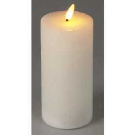 LED-kynttilä 7,5 x 15 cm ruskea