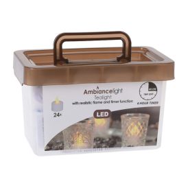 LED-minikynttilä setti 24 kpl