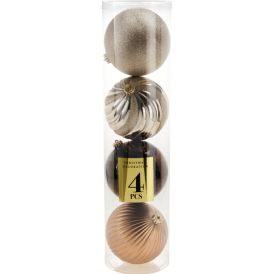 Joulupallo 15 cm 4 kpl kulta