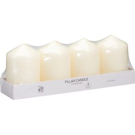 Pöytäkynttilä 7 x 10 cm 40h luonnonvalkoinen 4 kpl