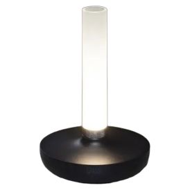 LED-pöytävalaisin Konstsmide Biarritz musta Ø 13,5 x 20,5 cm