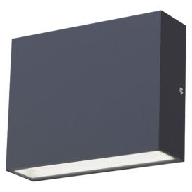 LED-ulkoseinävalaisin Llitt Per II antrasiitti 11,5 x 3,2 x 9,1 cm