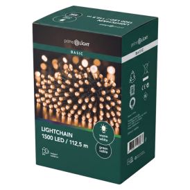 Valosarja Prime Light 1500 x LED lämmin valkoinen 112,5 m