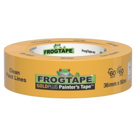 Maalarinteippi FrogTape Gold Plus keltainen 36 mm x 50 m