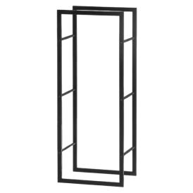Polttopuuteline Mustang Tower musta 40 x 28 x 100 cm