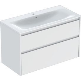 Allaskaappipaketti IDO Sense Modern valkoinen 100 x 48 cm, 2 laatikkoa