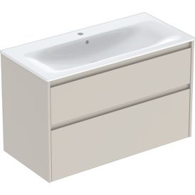 Allaskaappipaketti IDO Sense Modern hiekanharmaa 100 x 48 cm, 2 laatikkoa