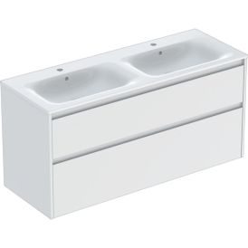 Allaskaappipaketti IDO Sense Modern valkoinen 130 x 48 cm, 2 laatikkoa