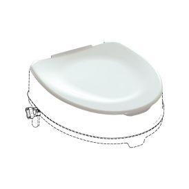 WC-istuimen korokkeen kansi Polaria King valkoinen 36,5 x 40,5 x 1 cm