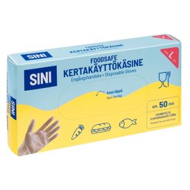 Kertakäyttökäsine Sini Foodsafe L 50 kpl