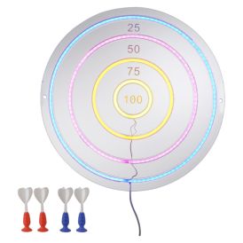 LED-tikkataulu Just Light Neon Darts monivärinen Ø 46 x 1,4 cm