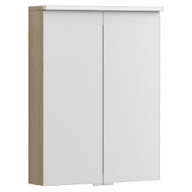 LED-peilikaappi Svedbergs Stilla allasvalolla vaalea tammi 55 x 15 x 72 cm