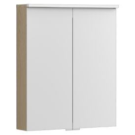 LED-peilikaappi Svedbergs Stilla allasvalolla vaalea tammi 60 x 15 x 72 cm