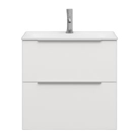 Allaskaappi Svedbergs Stilla alumiinivetimillä valkoinen 60 x 35 x 57 cm, 2 laatikkoa