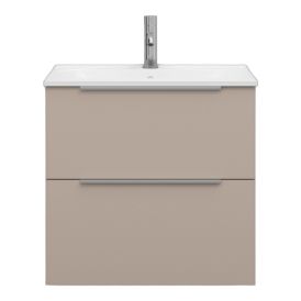 Allaskaappi Svedbergs Stilla alumiinivetimillä greige 60 x 45 x 57 cm, 2 laatikkoa