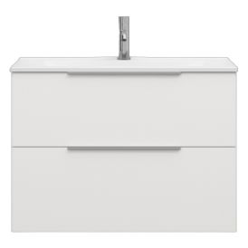Allaskaappi Svedbergs Stilla alumiinivetimillä valkoinen 80 x 35 x 57 cm, 2 laatikkoa