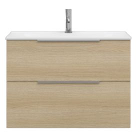 Allaskaappi Svedbergs Stilla alumiinivetimillä vaalea tammi 80 x 35 x 57 cm, 2 laatikkoa