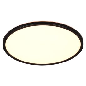 LED-plafondi Trio Emra musta Ø 29 cm