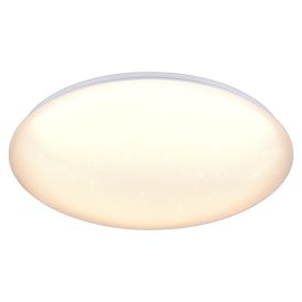 LED-plafondi Trio Leno valkoinen Ø 38 cm