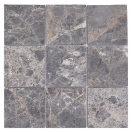 Mosaiikkilaatta Welscheit Quadrat Kaiser Brown MOS 98Q180 ruskea 29,8 x 29,8 cm