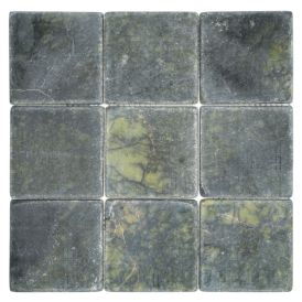 Mosaiikkilaatta Welscheit Quadrat Marmor MOS 98Q407 vihreä 29,8 x 29,8 cm