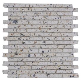 Mosaiikkilaatta Welscheit Brick Terrazzo F4 MOS BRICK 195F4 monivärinen 30,3 x 28,5 cm