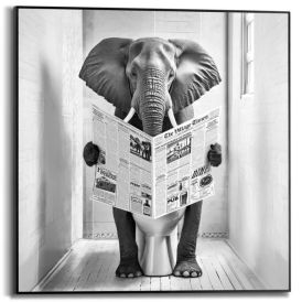 Sisustustaulu Reinders Slim Frame Elephant Toilet 50 x 50 cm