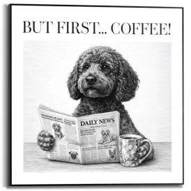 Sisustustaulu Reinders Slim Frame Labradoodle News 50 x 50 cm