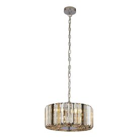 Riippuvalaisin Searchlight Chapeau kromi/kristalli Ø 35 cm