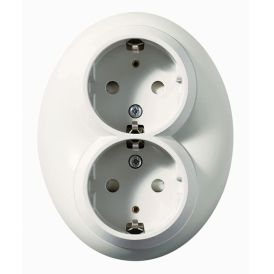 Pistorasia Schneider Electric Renova 2-os Maadoitettu Valkoinen