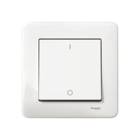 Kytkin Schneider Electric Exxact 2-napainen Uppo Valkoinen